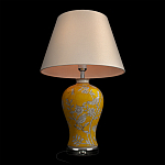 Настольная лампа желтая с изображением белых птиц Flight Among Acacia варинант исполнения - 4 | Loft Concept в Новосибирске