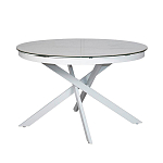 Стол обеденный раскладной круглый White Ceramic Table варинант исполнения - 2 | Loft Concept в Новосибирске