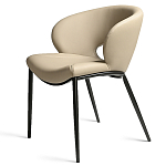 Стул обеденный кремовый из экокожи Futuristic Chair варинант исполнения - 1 | Loft Concept в Новосибирске