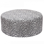 Пуф круглый с принтом Beige Jacquard варинант исполнения - 1 | Loft Concept в Новосибирске