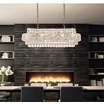 Люстра овальной формы хрустальная в неоклассическом стиле Majesty варинант исполнения - 8 | Loft Concept в Новосибирске