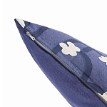 Подушка декоративная синяя с цветочным принтом Blossom Essence Emily варинант исполнения - 2 | Loft Concept в Новосибирске