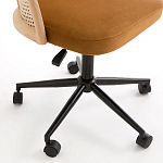 Офисное кресло из велюра и ротанга Eilwen Rattan Wicker Chair варинант исполнения - 5 | Loft Concept в Новосибирске