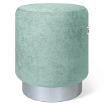 Пуф мятный велюр на металлическом основании Golden Belt варинант исполнения - 1 | Loft Concept в Новосибирске