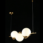 Люстра подвесная светодиодная Jagna 2 Gold and White варинант исполнения - 3 | Loft Concept в Новосибирске