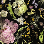 Круглый журнальный столик со столешницей из эпоксидной смолы Epoxy Resin Flowers Coffee Table варинант исполнения - 9 | Loft Concept в Новосибирске