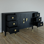 Большой Комод-буфет Elsa Dreams Black с ящиками варинант исполнения - 6 | Loft Concept в Новосибирске