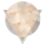 Бра светодиодное с диском из кварца Vendetta варинант исполнения - 1 | Loft Concept в Новосибирске