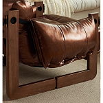 Кресло-диван кожаное на деревянном каркасе Medieval Furniture варинант исполнения - 6 | Loft Concept в Новосибирске