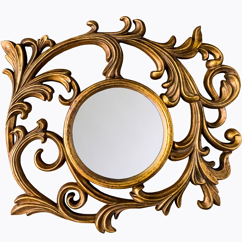 Зеркало настенное с рамой цвета античная бронза Classic Ornament Mirror Античная Бронза Зеркало в Новосибирске | Loft Concept 