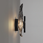 Бра с волнообразным стеклянным плафоном и вставкой из мрамора Liquid Stone варинант исполнения - 12 | Loft Concept в Новосибирске