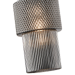 Подвесной светильник со стеклянным рифленым плафоном цилиндрической формы Eliara 13 варинант исполнения - 11 | Loft Concept в Новосибирске