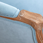 Кресло Ava Classical Armchair light blue velour варинант исполнения - 5 | Loft Concept в Новосибирске