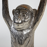 Столик с подстольем в виде обезьянки Bombay Nickel варинант исполнения - 4 | Loft Concept в Новосибирске