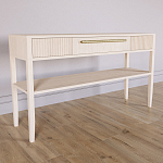 Дизайнерская Консоль с полкой и ящиком Primo Светлый дуб варинант исполнения - 2 | Loft Concept в Новосибирске