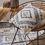 Чехол на подушку с узором в этно-стиле Blue Ikat варинант исполнения - 5 | Loft Concept в Новосибирске