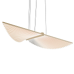 Люстра в виде распахнутых крыльев из тонких металлических планок Flight of Freedom варинант исполнения - 1 | Loft Concept в Новосибирске