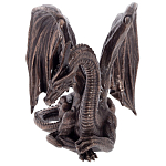 Декоративная статуэтка Дракон Dark Bronze Winged Dragon Statuette варинант исполнения - 2 | Loft Concept в Новосибирске