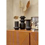 Комод с геометрическим рисунком на ящиках Anders Dark Wood варинант исполнения - 6 | Loft Concept в Новосибирске