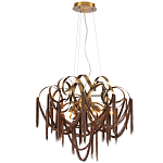 Люстра подвесная с переплетенными металлическими лентами и цепочками Atlantis Chain варинант исполнения - 2 | Loft Concept в Новосибирске