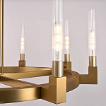 Люстра CANELLE Round Chandelier 8 Modern Brass варинант исполнения - 1 | Loft Concept в Новосибирске
