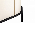 ТВ-тумба белая с чёрной столешницей с 2-мя дверками и ящиком San Marco варинант исполнения - 6 | Loft Concept в Новосибирске