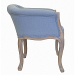 Кресло низкое в стиле прованс Louis French Armchair light blue flax варинант исполнения - 1 | Loft Concept в Новосибирске