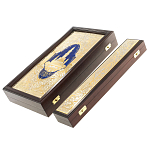 Нарды настольные из натурального камня лазурит и долерит Backgammon from Stone варинант исполнения - 15 | Loft Concept в Новосибирске