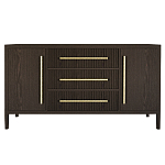 Буфет Primo с тремя ящиками и двумя фасадами Темный орех варинант исполнения - 9 | Loft Concept в Новосибирске