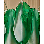 Люстра из стеклянных зеленых лепестков Petalled Illuminator варинант исполнения - 7 | Loft Concept в Новосибирске