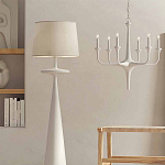 Торшер белый с фигурным каркасом Bleached Element варинант исполнения - 3 | Loft Concept в Новосибирске