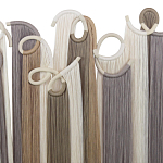 Настенный декор с бахромой белого и бежевого цвета Abstraction I варинант исполнения - 1 | Loft Concept в Новосибирске