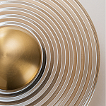 Бра с янтарным стеклянным диском и золотистыми акцентами Savio Glass Disc варинант исполнения - 5 | Loft Concept в Новосибирске