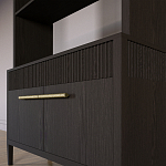 Стеллаж Primo с ящиками Темный орех варинант исполнения - 4 | Loft Concept в Новосибирске