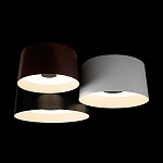 Потолочный светильник с 3-мя цилиндрическими абажурами черного белого и коричневого цвета Urban Dome варинант исполнения - 4 | Loft Concept в Новосибирске