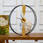 Часы настенные круглые из металла Mirror Tower Clock варинант исполнения - 3 | Loft Concept в Новосибирске