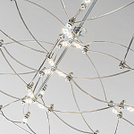 Люстра подвесная с тонкой металлической конструкцией цвета хром Quasar варинант исполнения - 5 | Loft Concept в Новосибирске