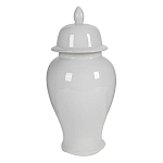 Ваза белая с крышкой однотонная Chinoiserie Ceramics варинант исполнения - 8 | Loft Concept в Новосибирске