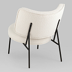 Мини-кресло District Lounge букле белый варинант исполнения - 3 | Loft Concept в Новосибирске