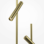 Напольный торшер светодионый золотой Lumen Duo варинант исполнения - 3 | Loft Concept в Новосибирске