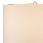 Настольная лампа стеклянная с тканевым абажуром Edges варинант исполнения - 2 | Loft Concept в Новосибирске