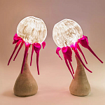 Торшер фуксия «Цветы из снов»  варинант исполнения - 3 | Loft Concept в Новосибирске