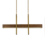 Люстра линейная прямоугольная Wooden Straight Shapes варинант исполнения - 2 | Loft Concept в Новосибирске