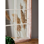 Зеркало-окно настенное в венецианском стиле с деревянной рамой бежевого цвета Venetian Smooth варинант исполнения - 6 | Loft Concept в Новосибирске