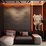 Гипсовая 3D панель с принтографией PM-04 варинант исполнения - 1 | Loft Concept в Новосибирске
