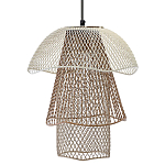Подвесной светильник Beige Gold Mesh Tube Lampshade Hanging Lamp варинант исполнения - 1 | Loft Concept в Новосибирске