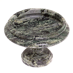 Фруктовница средняя из натурального камня Змеевик Шабровский Natural Stone Fruit Bowls варинант исполнения - 2 | Loft Concept в Новосибирске