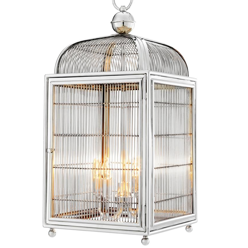 Люстра Lantern Falcon Nickel Никель в Новосибирске | Loft Concept 