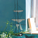 Обои ручная роспись Nantucket Crossing Brandt colourway on scenic paper варинант исполнения - 5 | Loft Concept в Новосибирске