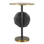 Столик приставной с абстрактным основанием и акцентом в виде золотистого диска Heavenly Space варинант исполнения - 2 | Loft Concept в Новосибирске